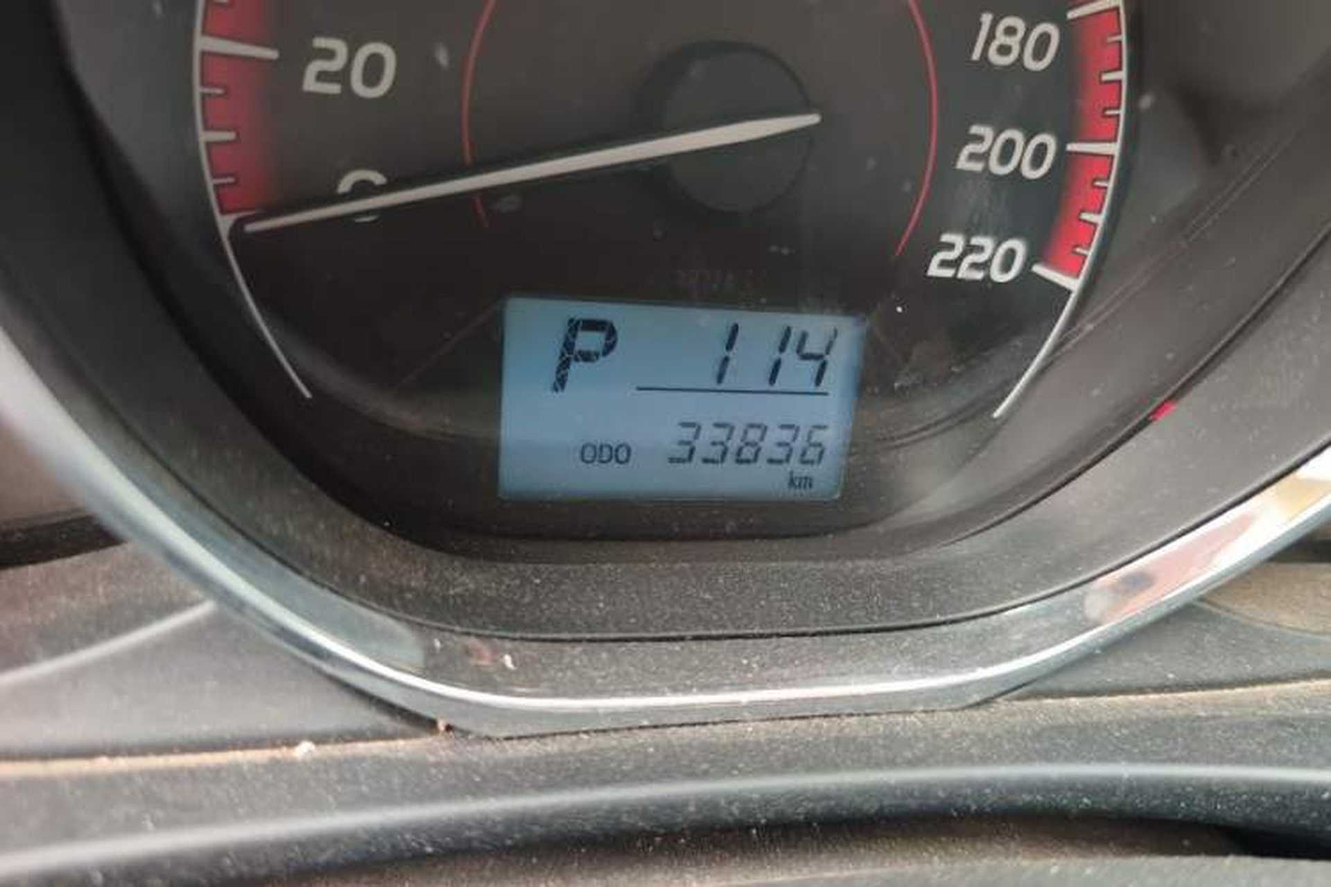 Used Toyota Vios 2021 1.5L CVT Innovation Edition Odometer Close Up