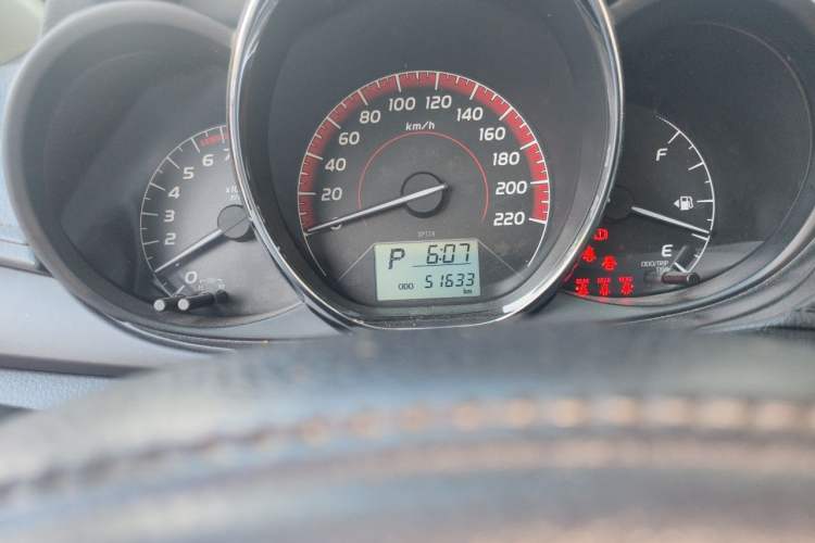 Used Toyota Vios 2021 1.5L CVT Innovation Edition Odometer Close Up