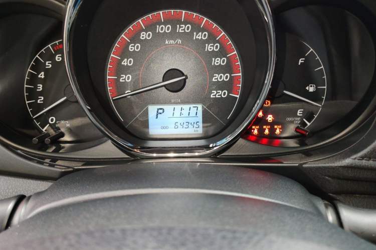 Used Toyota Vios 2021 1.5L CVT Innovation Edition Odometer Close Up