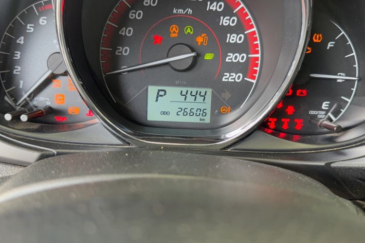 Used Toyota Vios 2021 1.5L CVT Innovation Edition Odometer Close Up