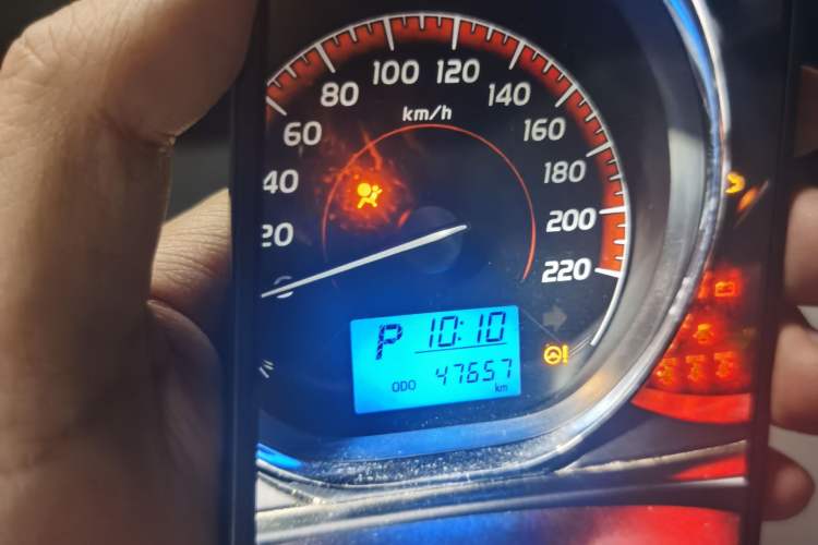 Used Toyota Vios 2021 1.5L CVT Innovation Edition Odometer Close Up