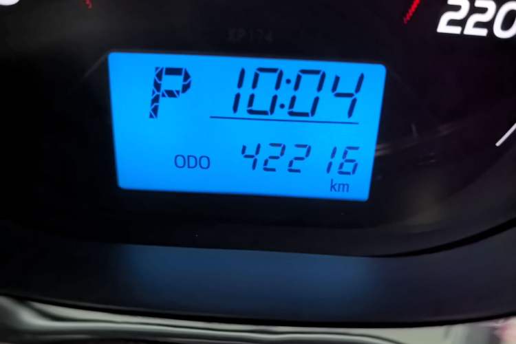 Used Toyota Vios 2021 1.5L CVT Innovation Edition Odometer Close Up
