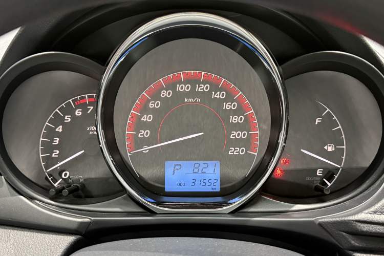 Used Toyota Vios 2021 1.5L CVT Innovation Edition Odometer Close Up