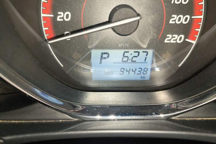 Used Toyota Vios 2021 1.5L CVT Innovation Edition Odometer Close Up