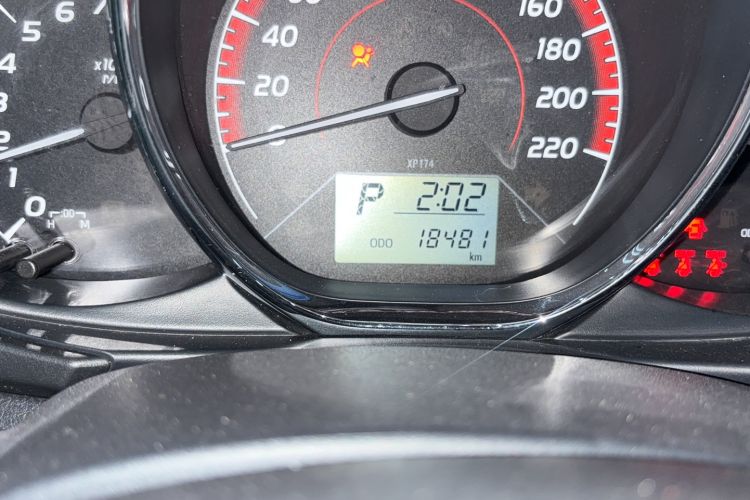 Used Toyota Vios 2021 1.5L CVT Innovation Edition Odometer Close Up