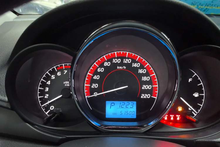 Used Toyota Vios 2021 1.5L CVT Smart Drive Edition Odometer Close Up