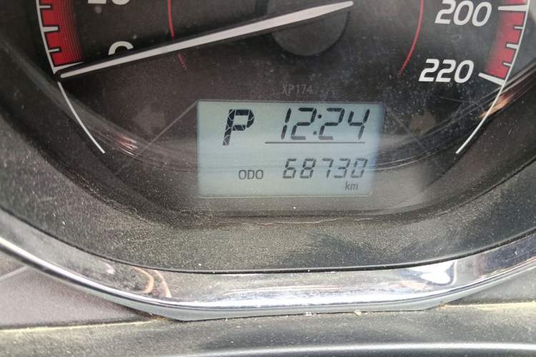 Used Toyota Vios 2021 1.5L CVT Innovation Edition Odometer Close Up