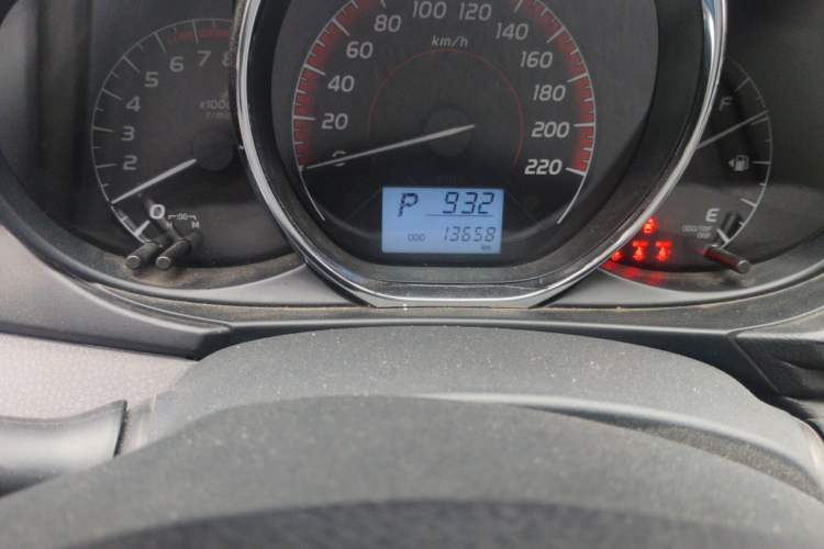 Used Toyota Vios 2021 1.5L CVT Innovation Edition Odometer Close Up