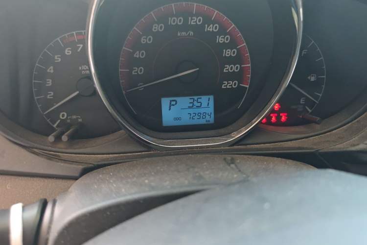 Used Toyota Vios 2021 1.5L CVT Innovation Edition Odometer Close Up