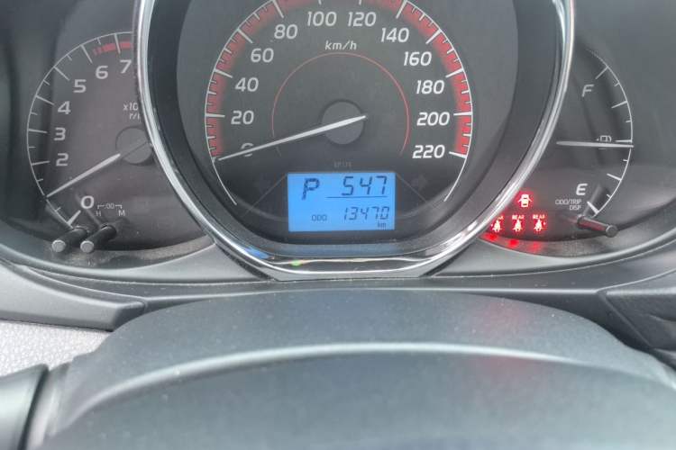 Used Toyota Vios 2021 1.5L CVT Innovation Edition Odometer Close Up
