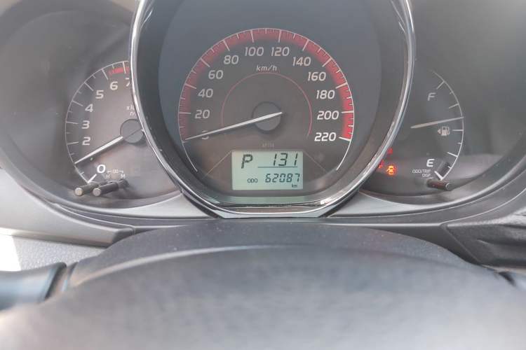 Used Toyota Vios 2021 1.5L CVT Innovation Edition Odometer Close Up