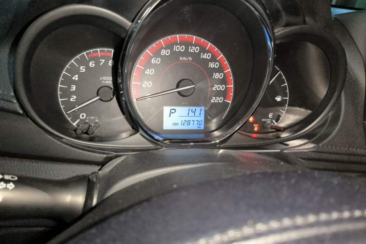 Used Toyota Vios 2021 1.5L CVT Innovation Edition Odometer Close Up