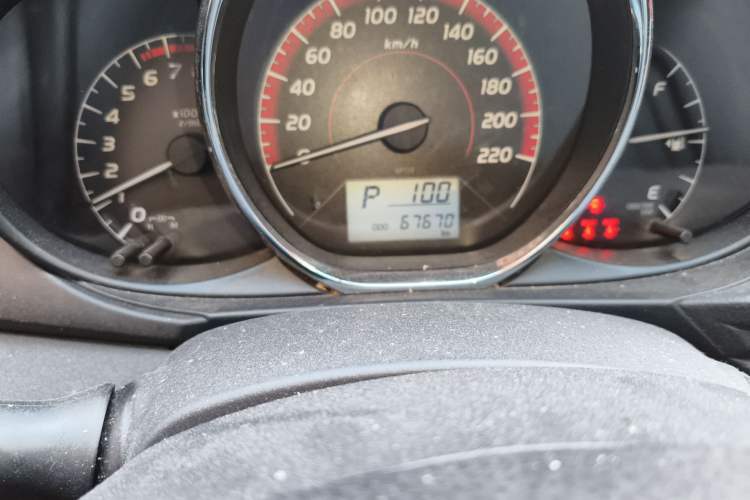 Used Toyota Vios 2021 1.5L CVT Innovation Edition Odometer Close Up