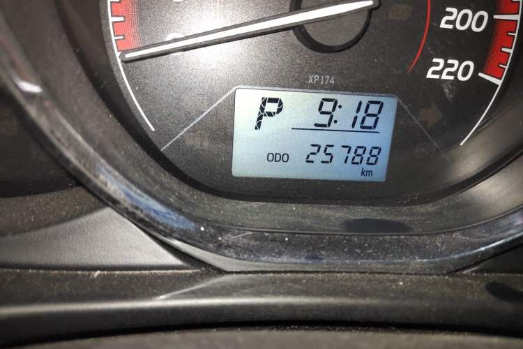 Used Toyota Vios 2021 1.5L CVT Innovation Edition Odometer Close Up