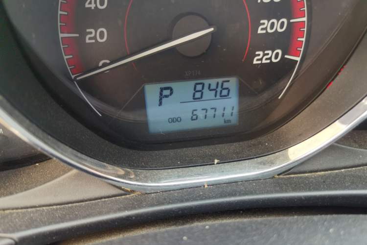 Used Toyota Vios 2021 1.5L CVT Innovation Edition Odometer Close Up