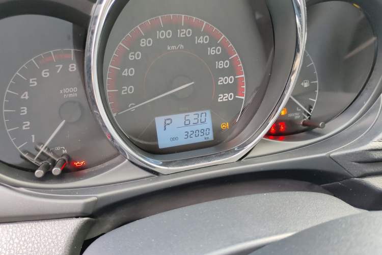 Used Toyota Vios 2021 1.5L CVT Innovation Edition Odometer Close Up