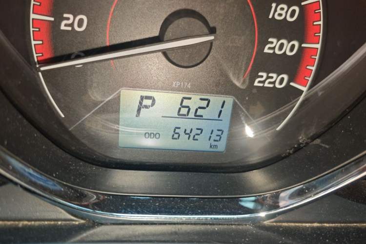 Used Toyota Vios 2021 1.5L CVT Innovation Edition Odometer Close Up