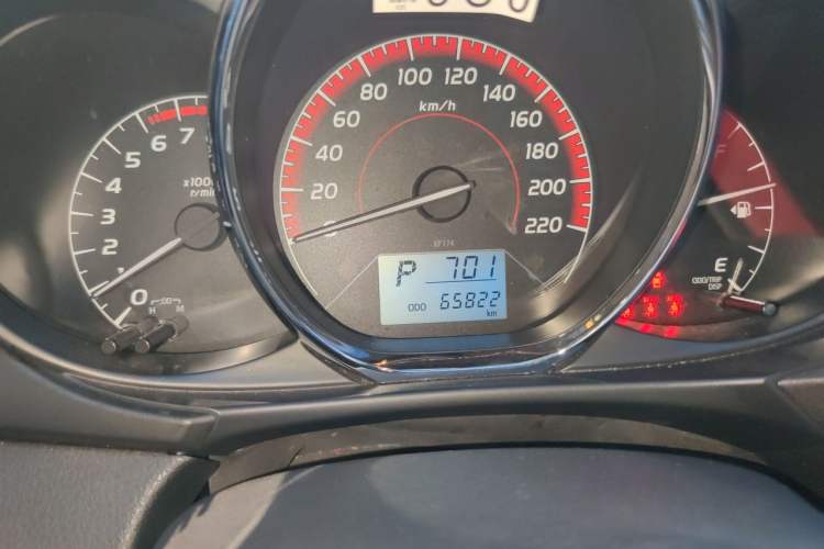 Used Toyota Vios 2021 1.5L CVT Innovation Edition Odometer Close Up