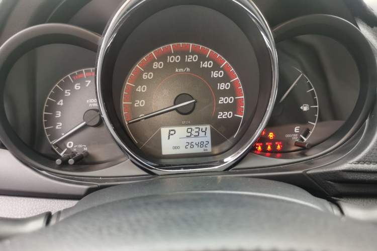 Used Toyota Vios 2021 1.5L CVT Innovation Edition Odometer Close Up