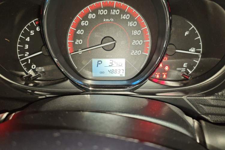 Used Toyota Vios 2021 1.5L CVT Innovation Edition Odometer Close Up