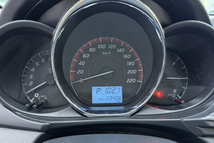 Used Toyota Vios 2021 1.5L CVT Innovation Edition Odometer Close Up