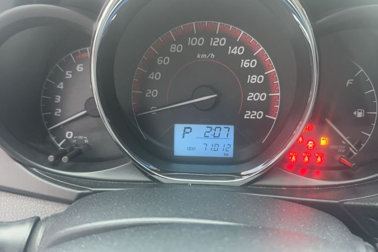 Used Toyota Vios 2021 1.5L CVT Innovation Edition Odometer Close Up