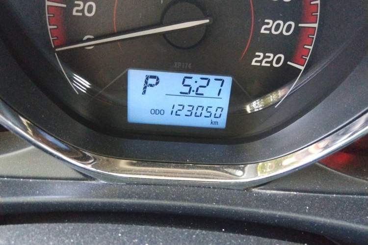 Used Toyota Vios 2021 1.5L CVT Innovation Edition Odometer Close Up
