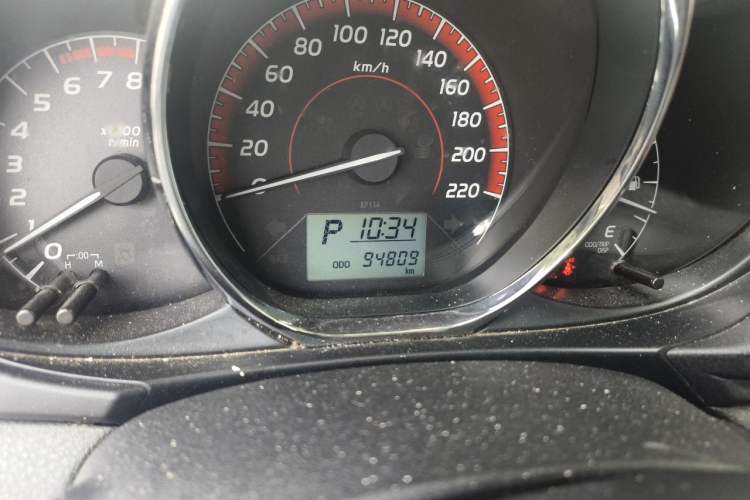 Used Toyota Vios 2021 1.5L CVT Innovation Edition Odometer Close Up