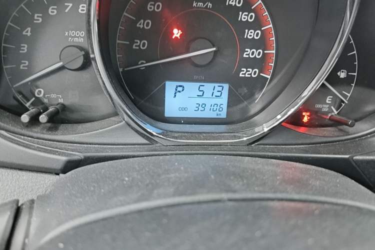 Used Toyota Vios 2021 1.5L CVT Innovation Edition Odometer Close Up