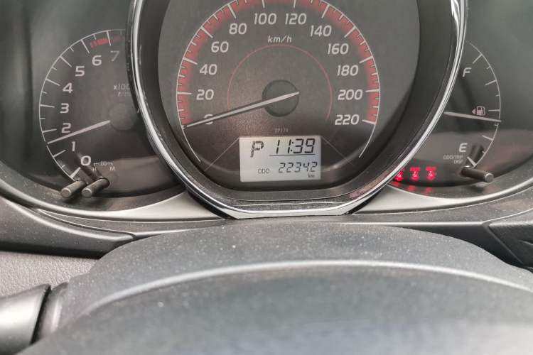 Used Toyota Vios 2022 1.5L 20th Anniversary Edition Odometer Close Up