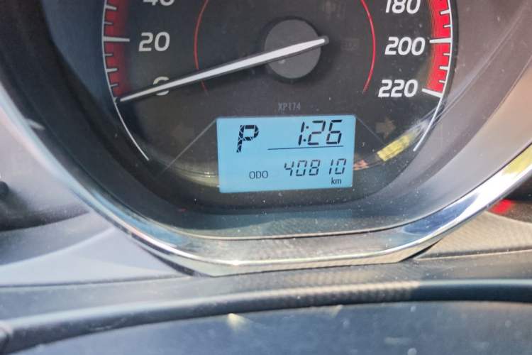 Used Toyota Vios 2022 1.5L 20th Anniversary Edition Odometer Close Up