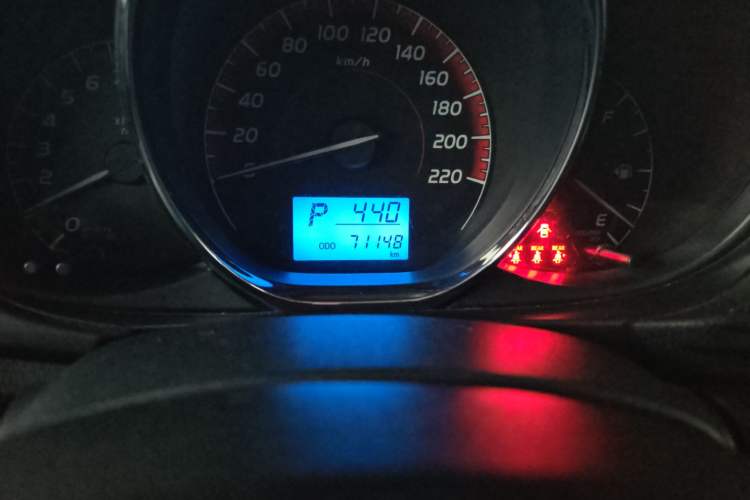 Used Toyota Vios 2022 1.5L 20th Anniversary Edition Odometer Close Up