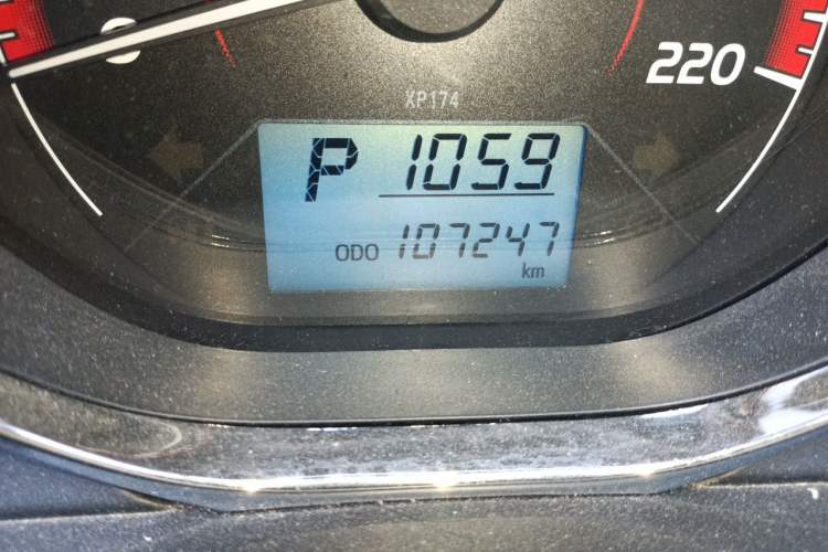 Used Toyota Vios 2022 1.5L CVT Active Drive CARE Edition Odometer Close Up