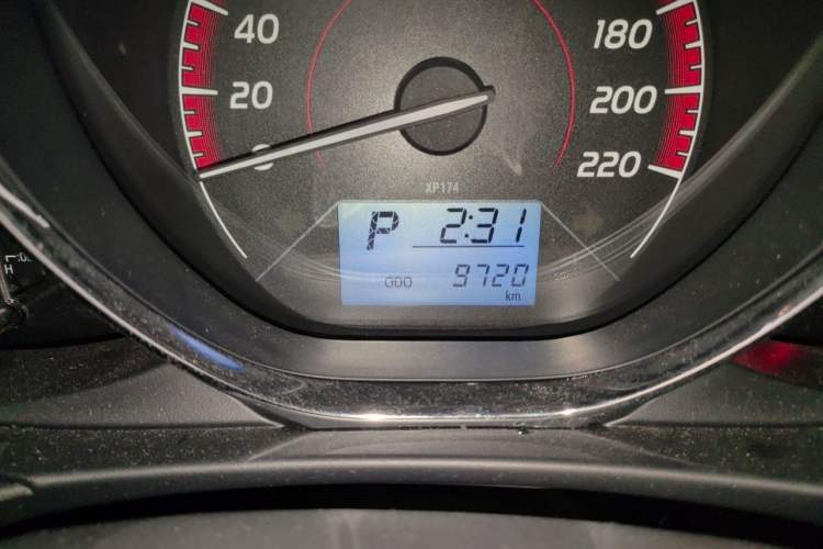 Used Toyota Vios 2022 1.5L 20th Anniversary Edition Odometer Close Up