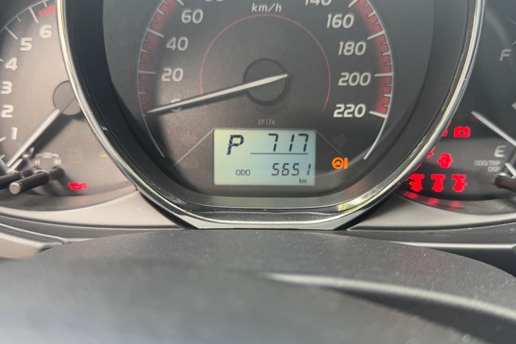 Used Toyota Vios 2022 1.5L 20th Anniversary Edition Odometer Close Up