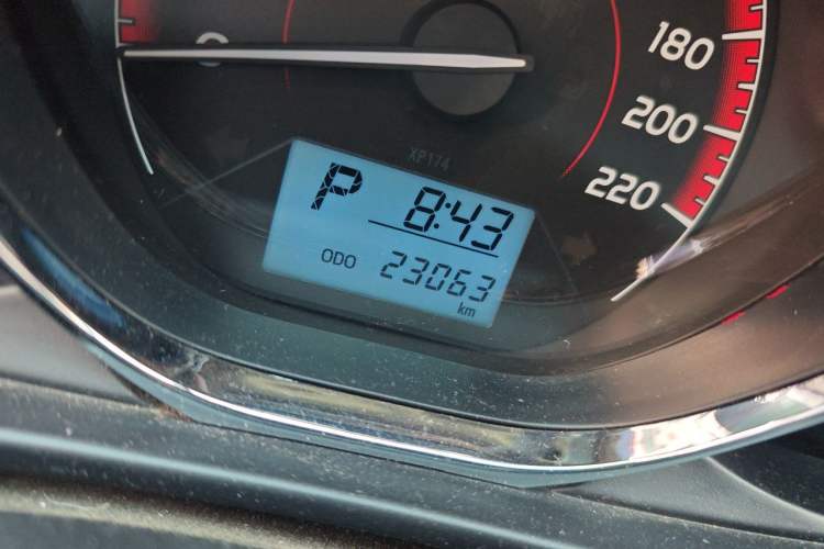 Used Toyota Vios 2022 1.5L 20th Anniversary Edition Odometer Close Up