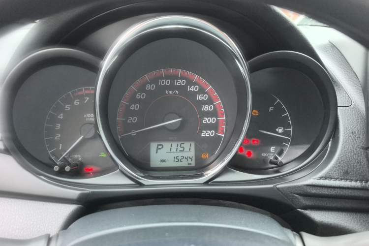 Used Toyota Vios 2022 1.5L 20th Anniversary Edition Odometer Close Up