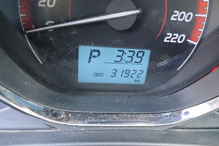 Used Toyota Vios 2022 1.5L CVT Active Drive CARE Edition Odometer Close Up
