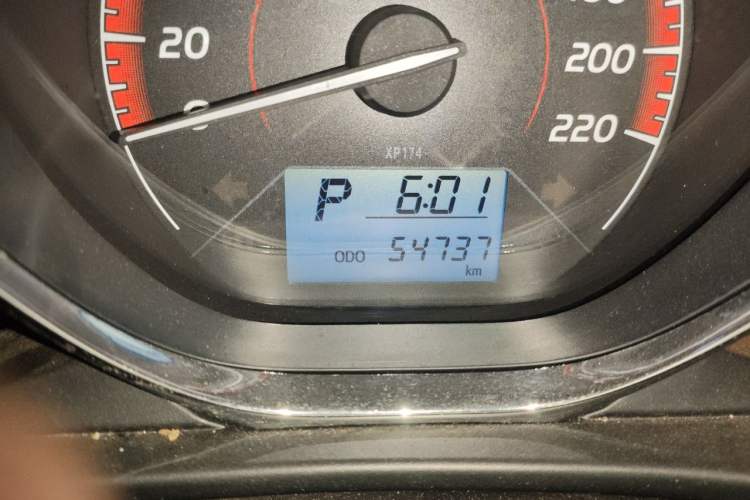 Used Toyota Vios 2022 1.5L 20th Anniversary Edition Odometer Close Up