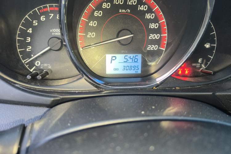 Used Toyota Vios 2022 1.5L 20th Anniversary Edition Odometer Close Up