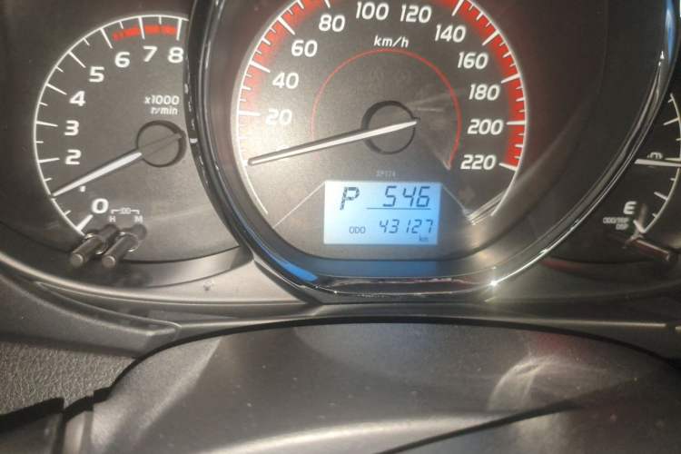 Used Toyota Vios 2022 1.5L 20th Anniversary Edition Odometer Close Up