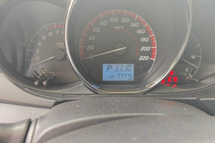 Used Toyota Vios 2022 1.5L 20th Anniversary Edition Odometer Close Up