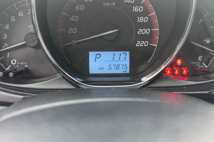 Used Toyota Vios 2022 1.5L 20th Anniversary Edition Odometer Close Up
