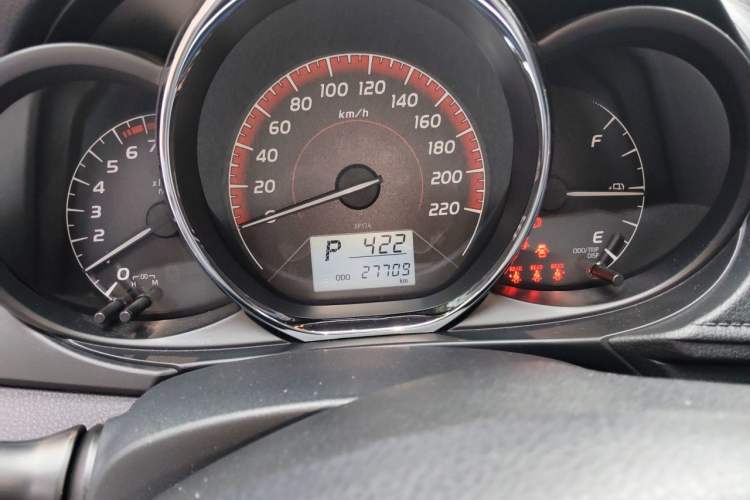 Used Toyota Vios 2022 1.5L 20th Anniversary Edition Odometer Close Up