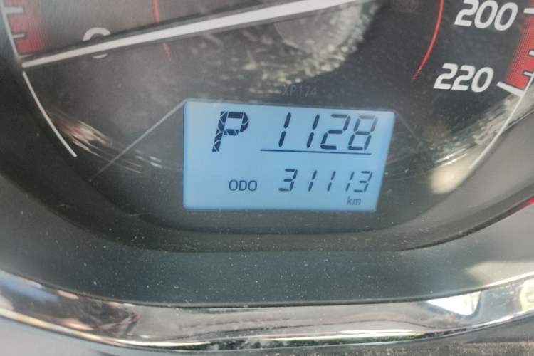 Used Toyota Vios 2022 1.5L CVT Active Drive CARE Edition Odometer Close Up