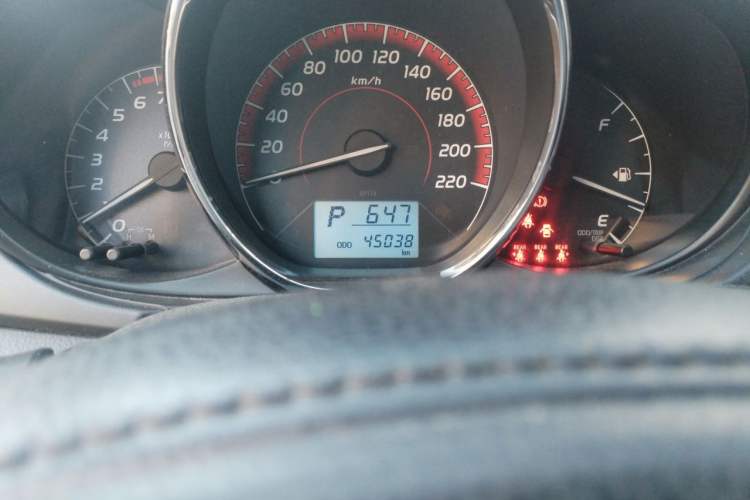 Used Toyota Vios 2022 1.5L 20th Anniversary Edition Odometer Close Up