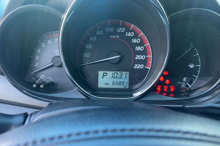 Used Toyota Vios 2022 1.5L 20th Anniversary Edition Odometer Close Up