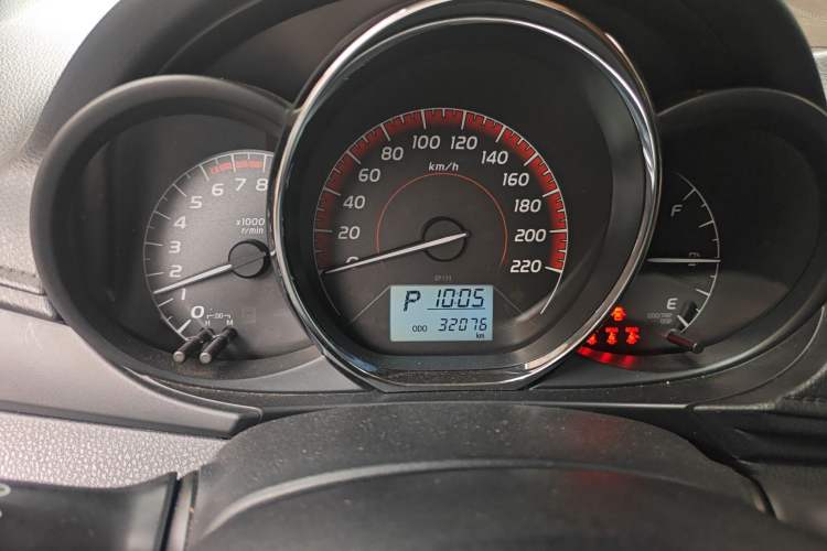 Used Toyota Vios 2022 1.5L 20th Anniversary Edition Odometer Close Up