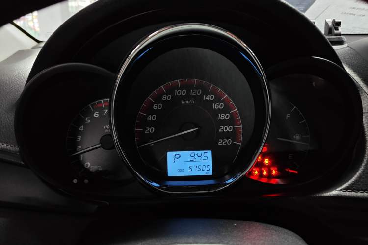 Used Toyota Vios 2022 1.5L 20th Anniversary Edition Odometer Close Up