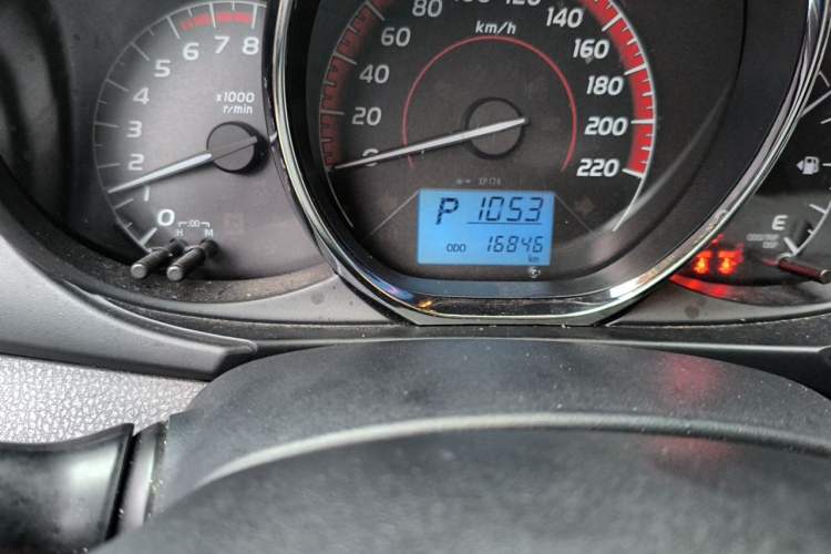Used Toyota Vios 2022 1.5L 20th Anniversary Edition Odometer Close Up